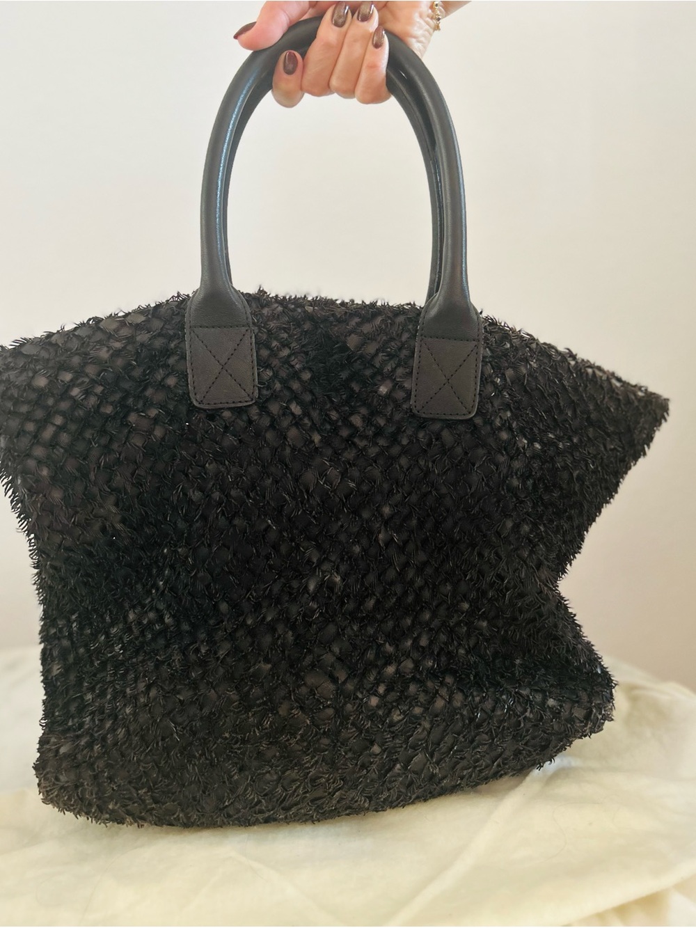 Bottega Veneta Limited Edition Fringe Netted Cabat